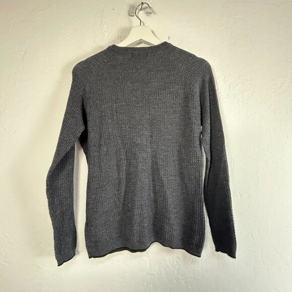 Segments Womens Merino Blend Knit Crew Neck Sweater Small Gray Pullover Cozy - Picture 2 of 6